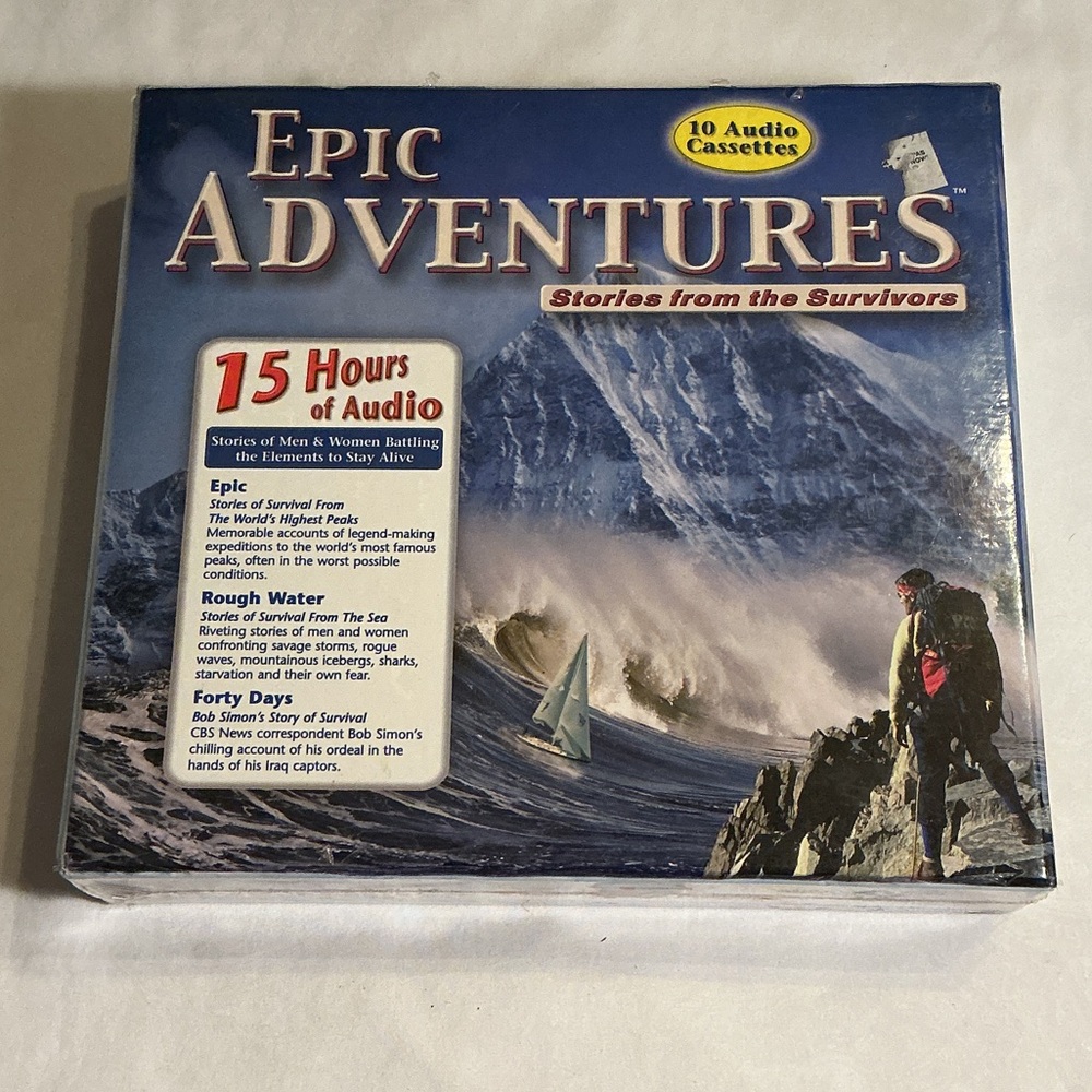 NEW sealed Epic Adventures Audio Collection - 15 Hours - 10 cassettes